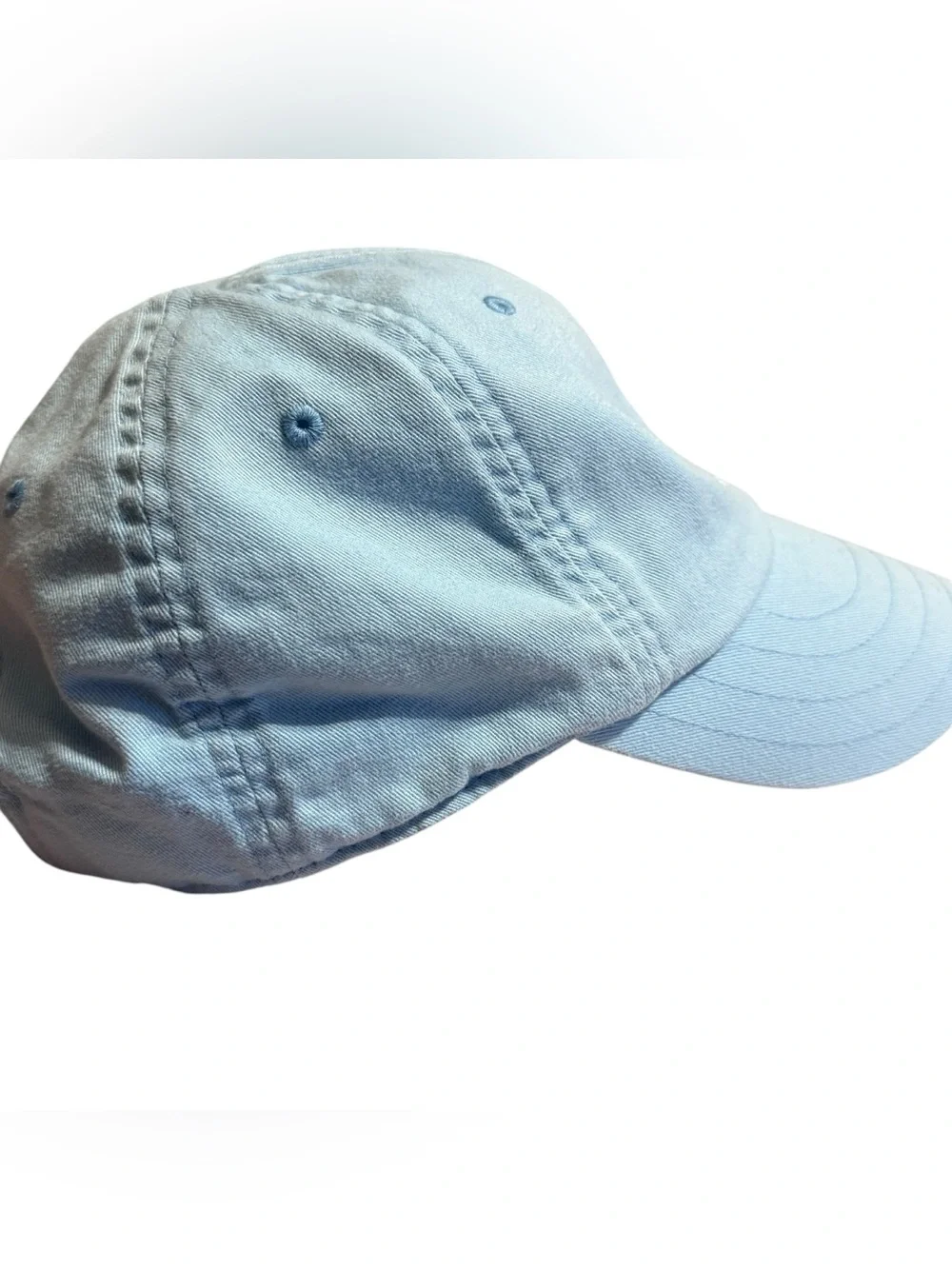 Nike Light Blue a cap With Embroidered White Swoop